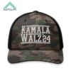 Kamala Walz 2024 Camo Trucker Hat