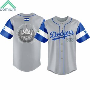 LA Dodgers Salvadoran Heritage Night Salvador Jersey