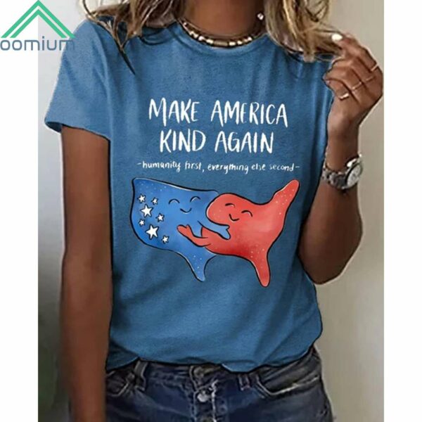 Make America Kind Again Humanity First Everything Else Second Shirt