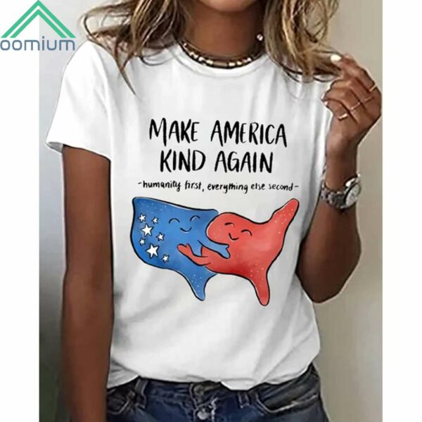 Make America Kind Again Humanity First Everything Else Second Shirt