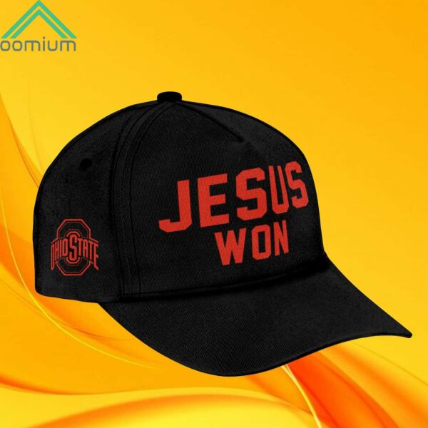 Ohio State Football Jesus Won Hat 2024