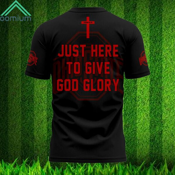 Ohio State Jesus Won Just Here To Give God Glory Shirt 2024