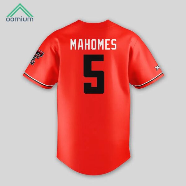 Patrick Mahomes Texas Tech Red Raiders Baseball Jersey