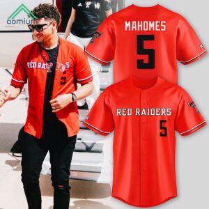 Patrick Mahomes Texas Tech Red Raiders Baseball Jersey