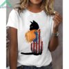 Pearl Necklace Flag Cat Ladies Shirt