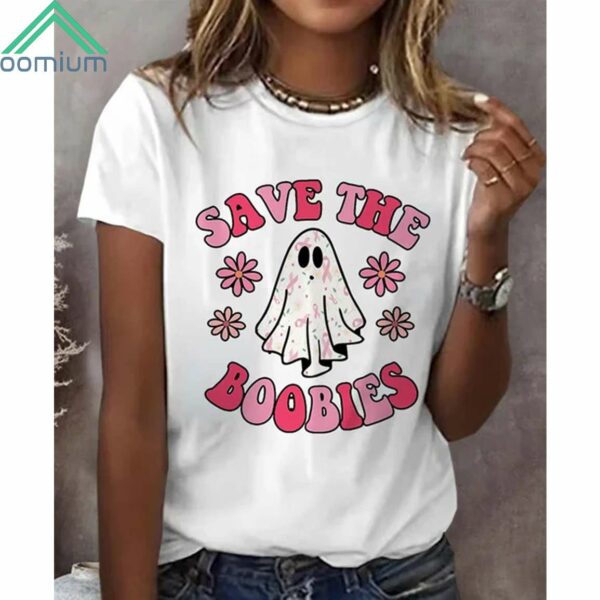 Pink Ribbon Save The Boobies Shirt