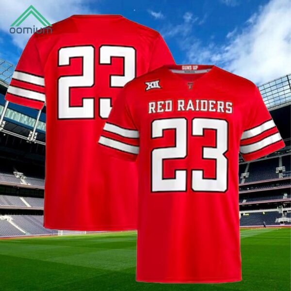 Red Texas Tech Red Raiders Replica Football Jersey