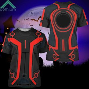 Red Tron Costume Halloween Cosplay 3D Shirt