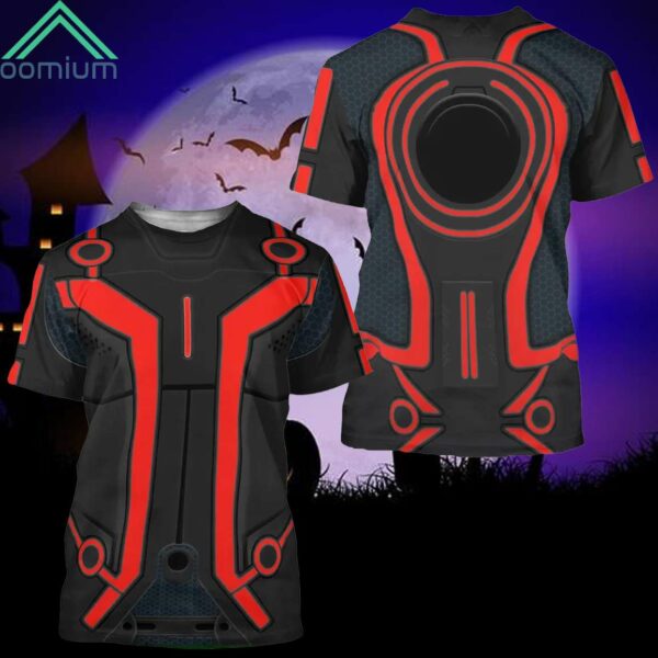 Red Tron Costume Halloween Cosplay 3D Shirt