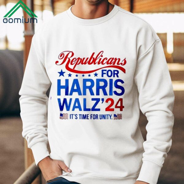 Republicans For Harris Walz 2024 Its Time For Unity shirt 2