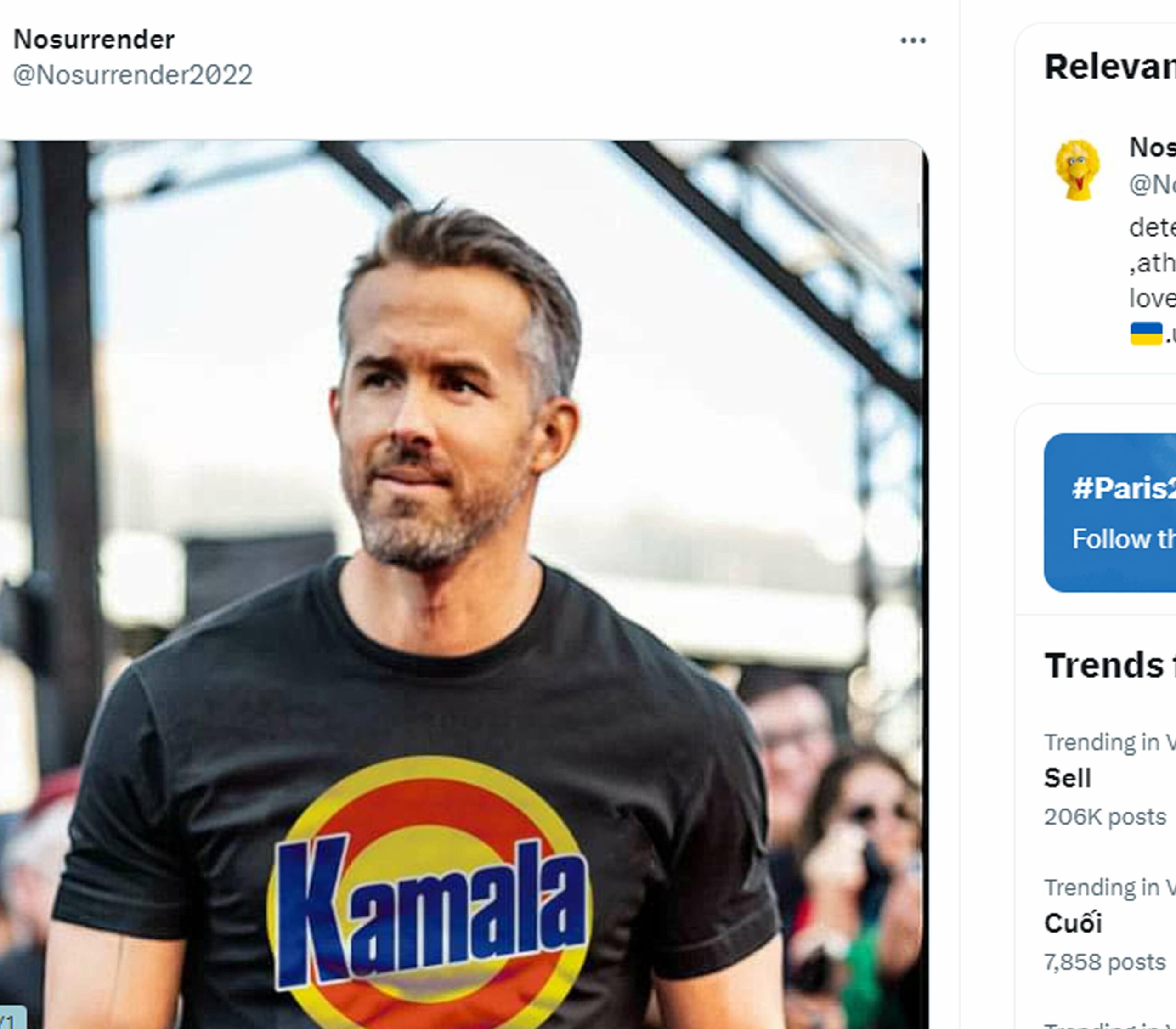 Ryan Reynolds Shocks With Kamala Removes Nasty Orange Stains Shirt