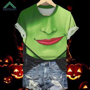 Smile Retro Halloween Wicked Print Shirt