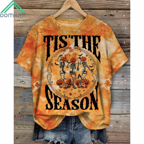 Tis The SeasonIt's Fall Ya'll Fall Skeleton Printed Shirt