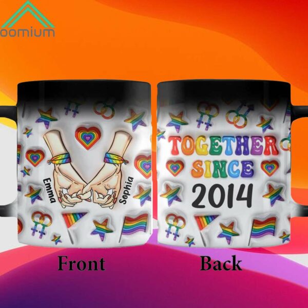 Together Since Personalized LGBT Support Mug