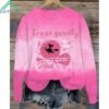 Treat Gently We Wear Pink Breast Cancer Witch Sweatshirt