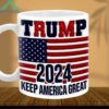 Trump 2024 Keep America Great 3D Mug