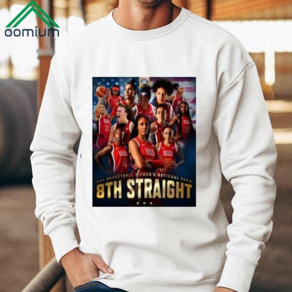 USA Basketball Womens National Team 8Th Straight Shirt