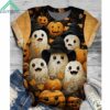 Vintage Cute Fall Ghost Pumpkin Shirt