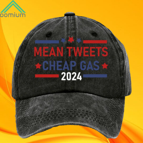 Vintage Mean Tweets Cheap Gas 2024 Print Baseball Cap