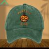 Vintage Pumpkin King Print Baseball Cap