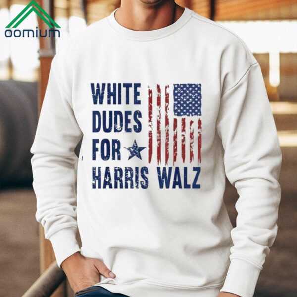 White Dudes For Harris Walz Harris For President 2024 Shirt