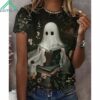 Women's Cute Ghost Vintage Printed Sweatshirt