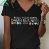 Women's Mind Your Own Damn Business 2024 Shirt 1