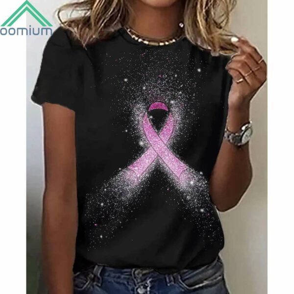 Women's Pink Ribbon Breast Cancer Awareness Shirt