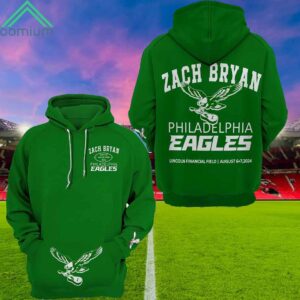 Zach Bryan Eagles 2024 Green Hoodie