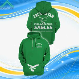 Zach Bryan Eagles Green 2024 Hoodie