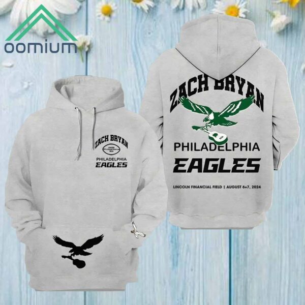 Zach Bryan Eagles Lincoln Financial Field 2024 Hoodie