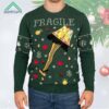 A Christmas Story Fragile Leg Lamp Light Up Ugly Christmas Sweater