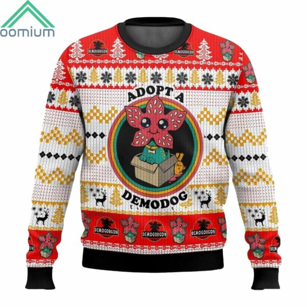 Adopt A Demodog Ugly Christmas Sweater