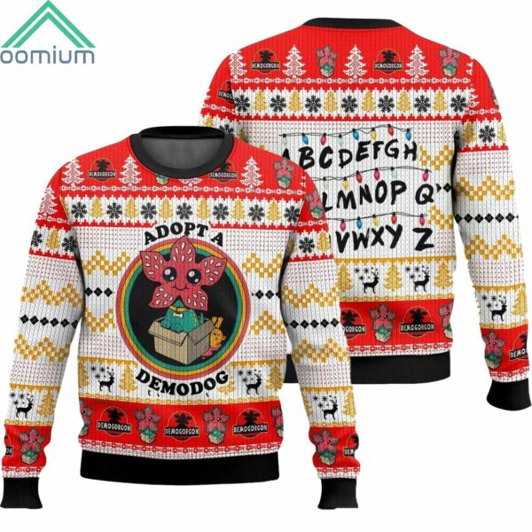 Adopt A Demodog Ugly Christmas Sweater