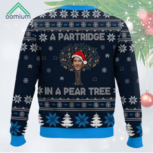 Alan Partridge In A Pear Tree Christmas Ugly Sweater 2