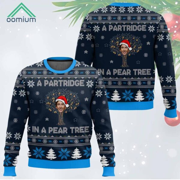 Alan Partridge In A Pear Tree Christmas Ugly Sweater