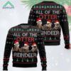 All Of Otter Reindeer Christmas Ugly Sweater 1