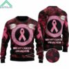 Angel Breast Cancer Awareness Ugly Christmas Sweaters