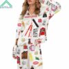 Aspen Skiing Satin Pajama Set