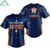 Astros 2024 We Own The American League West Postseason Jersey