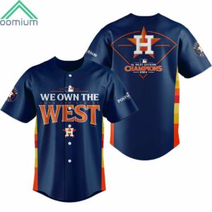 Astros 2024 We Own The American League West Postseason Jersey