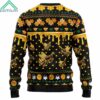 Bee Merry LIght Yellow Ugly Christmas Sweater