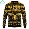 Bee Merry LIght Yellow Ugly Christmas Sweater