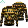 Bee Merry LIght Yellow Ugly Christmas Sweater