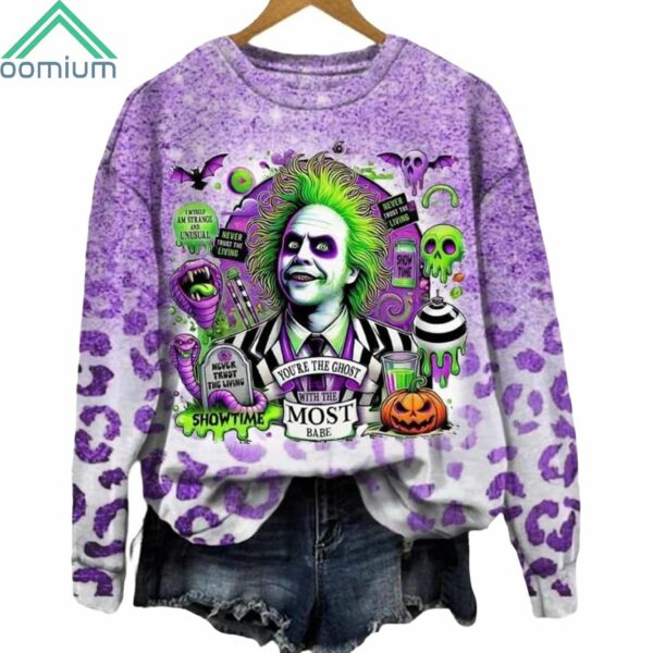 Beetlejuice Youre The Ghost With The Most Babe Halloween Sweatshirt