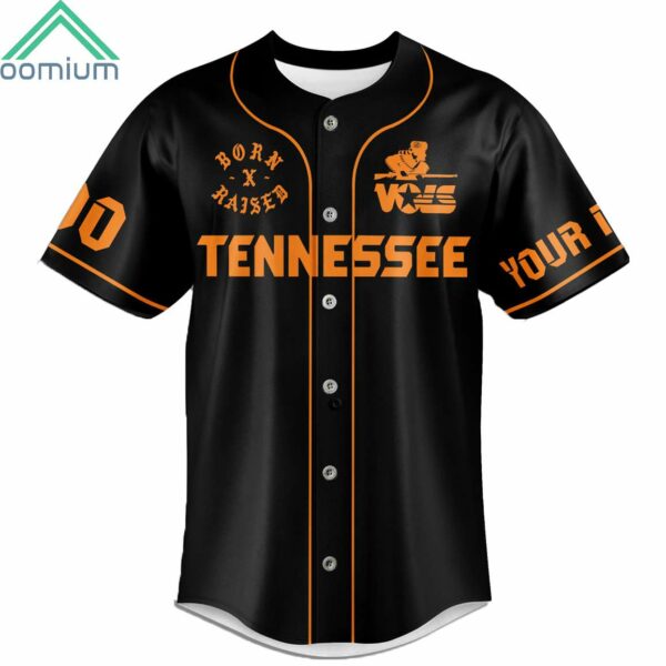 Bord Raised Tenstessee Volunteers Go Big T Orange Custom Jersey