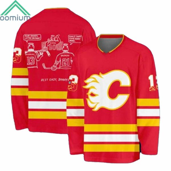 Calgary Flames In Loving Memory Johnny Gaudreau Jersey