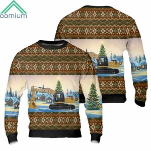 Caterpillar 320d3 Excavator Christmas Sweater