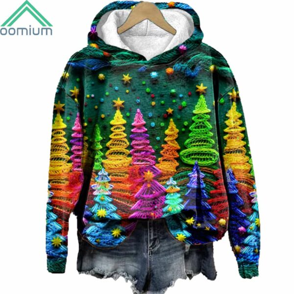 Christmas Colorful Christmas Tree Hoodie