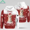 Christmas Corgi Paws Is Coming To Town Hoodie